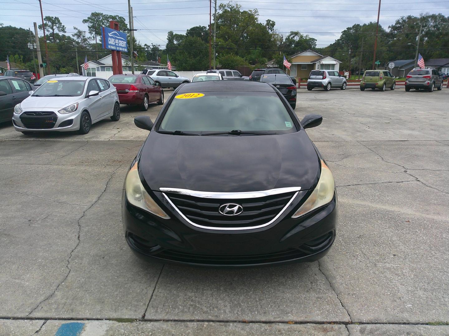 2012 BLACK HYUNDAI SONATA GLS (5NPEB4AC2CH) , located at 1200 Cassat Avenue, Jacksonville, FL, 32205, (904) 695-1885, 30.302404, -81.731033 - Photo#0